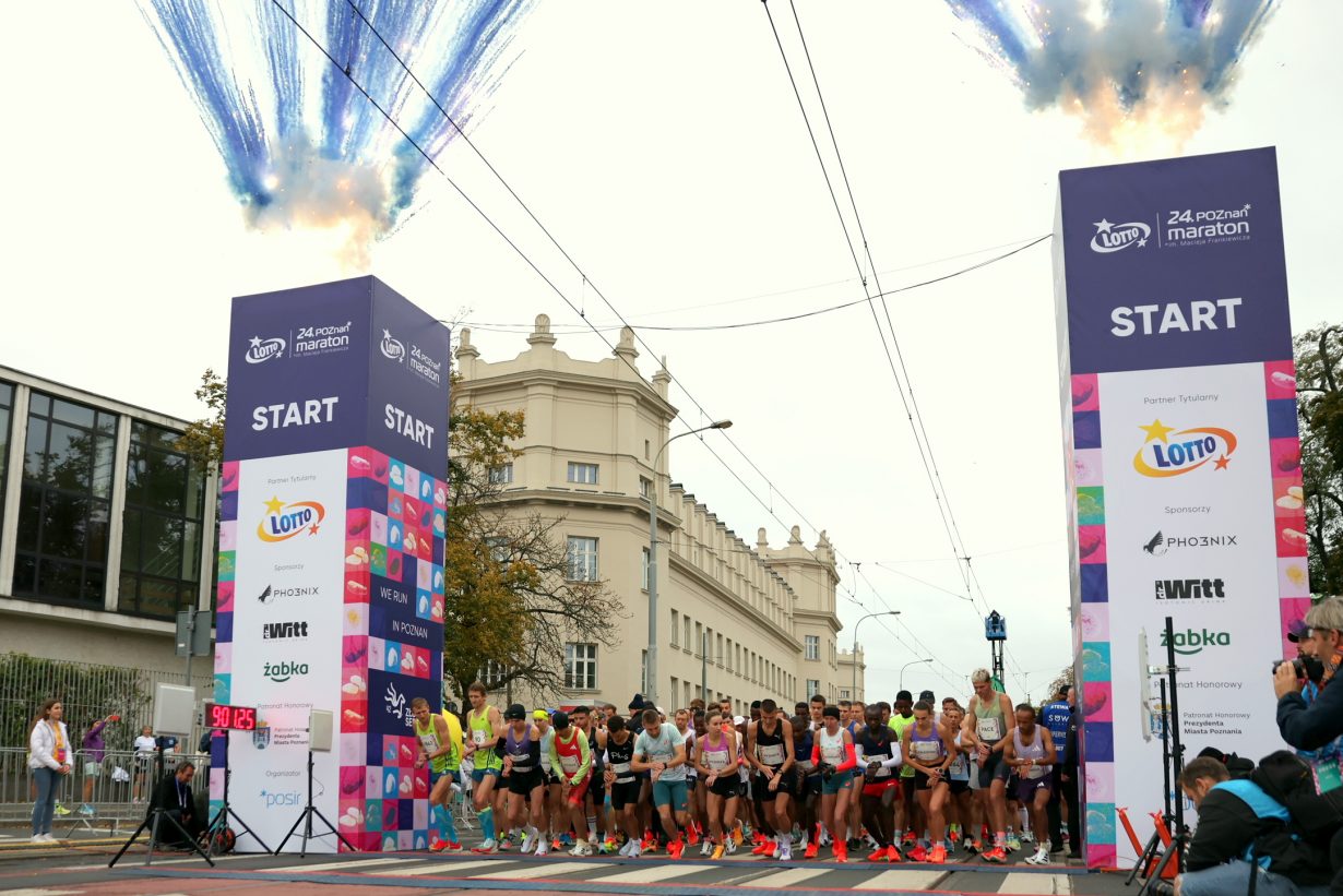 Fot.3 24.LOTTO Poznan Maraton fot.K.Berda Start 1230x821 - Tesfahun Akalnew Guangul and Izabela Paszkiewicz won the LOTTO 24th Poznań Marathon