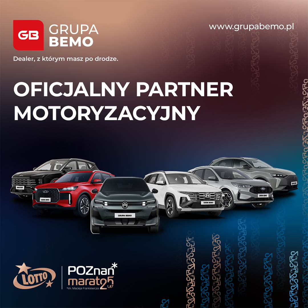 reklama do art.sponsorowanego 26 1080x1080 - Bemo Group becomes the automotive partner of the anniversary LOTTO 25th Poznań Marathon