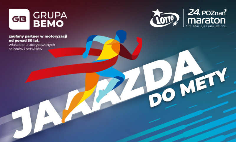 ikonka GB maraton 800x483 2 - Razem na trasie – Grupa Bemo partnerem motoryzacyjnym LOTTO 24. Poznań Maratonu