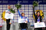 Fot.5 24.LOTTO Poznan Maraton fot.K.Berda PodiumWozkiLancuchoweK 150x100 - Tesfahun Akalnew Guangul oraz Izabela Paszkiewicz zwycięzcami LOTTO 24. Poznań Maratonu