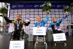 Fot.6 24.LOTTO Poznan Maraton fot.K.Berda PodiumWozkiAktywneM 150x100 - Tesfahun Akalnew Guangul oraz Izabela Paszkiewicz zwycięzcami LOTTO 24. Poznań Maratonu